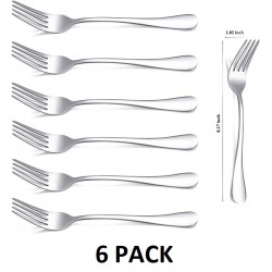 NEW Kyraton Dinner Fork 6 Pieces, Stainless Steel 8.17 Inch Forks Silverware, Table Forks Set of 6