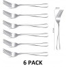 NEW Kyraton Dinner Fork 6 Pieces, Stainless Steel 8.17 Inch Forks Silverware, Table Forks Set of 6