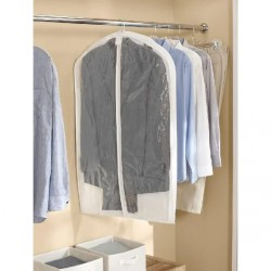 NEW Mainstays Garment Bag, Hanging Clothing Zippered Garment Bag, Product size:24 in. W x 5 in. D x 54 in. H