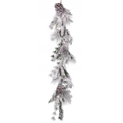 NEW ASHLAND SNOWY PINE GARLAND, 6 FT