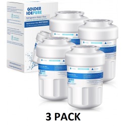 NEW 3 PACK GOLDEN ICEPURE MWF Refrigerator Water Filter Replacement for GE SmartWater MWFA RWF0600A-S