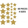 NEW Teacher Created Resources Gold Shimmer Stars Accents - 4 SIZES