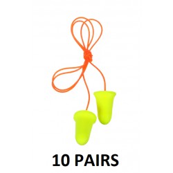 NEW 10 PACK 3M E-A-Rsoft FX Ear Plugs, INDIVIDUALLY PACKED