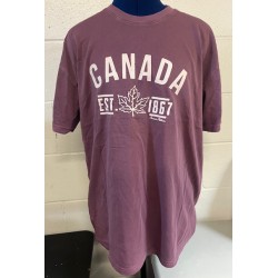 NEW MEDIUM INSPIRED DYE BY NEXT LEVEL CANADA T-SHIRT, PURLE/MAUVE