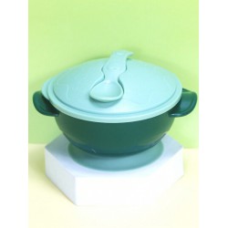 NEW Baby Feeding Bowl Set With Suction Cup Lid