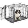 NEW 76L x 48W x 53H cm MidWest Homes for Pets Newly Enhanced Single & Double Door iCrate Dog Crate, Includes Leak-Proof Pan, Floor Protecting Feet, Divider Panel & New Patented Features