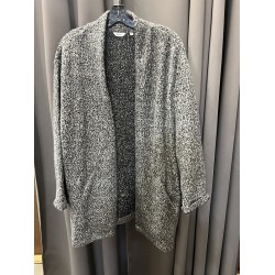 NEW WOMENS XXL REITMANS SOFT GREY LIGHTWEIGHT CARDIGAN SWEATER WITH POCKETS