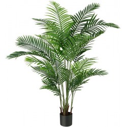 NEW Fopamtri Artificial Areca Palm Plant 6 Feet Fake Palm Tree with 20 Trunks Faux Tree for Indoor Outdoor Modern Decoration Feaux Dypsis Lutescens Plants in Pot for Home Office Perfect Housewarming Gift