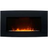 USED Paramount EF-WM410 6A Stirling Curved Fireplace, 36”, Black