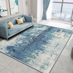 NEW (Ink Blue, 6.5' x 8.2' (200 ×250cm) ASIinnsy Area Rug Modern Abstract Rugs for Living Room Bedroom Non Slip Washable Imitation Cashmere Rugs Indoor Floor Mat