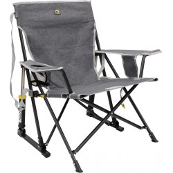 USED (READ NOTES) GCI Outdoor Kickback Rocker Portable Rocking Chair & Outdoor Camping Chair