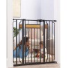 LIGHTLY USED Regalo Home Accents Extra Tall and Wide Walk Thru Baby Gate, 4-Inch Extension Kit, 4-Inch Extension Kit, 4 Pack of Pressure Mount Kit