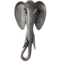 NEW Design Toscano Elephant Animal Mask of the Savannah Wall Decor Sculpture, 42 cm, Polyresin, Full Color