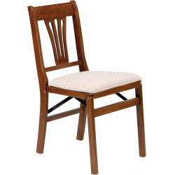 NEW Stakmore Urn Back Folding Chair Finish, Set of 1, Fruitwood