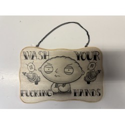 CUSTOM DESIGN 10 INCH FAMILY GUY BATHROOM SIGN