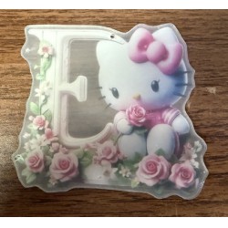 NEW 4 INCH HELLO KITTY PLASTIC DECAL