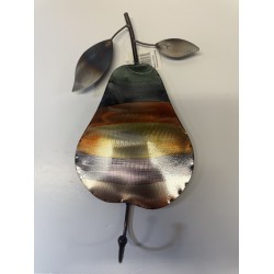 NEW 12 METAL MULTI COLOR PEAR WITH HOOK