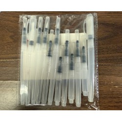 NEW 12 Pack Refillable Watercolor Pens, Watercolor Brush Pens, Water Brush Pen Leakproof with Assorted Tips, Watercolor Water Brush Pens, Watercolor Paint Pens for Painting Art Supplies(White)