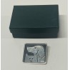 VINTAGE MODERNIST STERLING ENAMEL PIN BROOCH, DOG & CAT