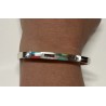 VINTAGE MEXICO 950 SILVER BRACELET TURQUOISE ONYX