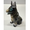 VINTAGE CHINESE CLOISONNE DOG FIGURINE