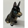 VINTAGE CHINESE CLOISONNE DOG FIGURINE