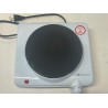 LIGHTLY USED Elite Gourmet Countertop Coiled, Electric Hot Burner, Temperature Controls, Power Indicator Lights, Easy to Clean, Single, White
