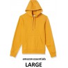 NEW MENS LARGE Amazon Essentials Hooded Fleece Sweatshirt, GOLD