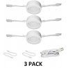 NEW Nadair 3 Pack LED 120V Direct Voltage Puck Light, Surface Mount or Recessed Mount, Daisy Chain, 3000K Warm White, ETL Listed