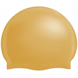NEW 8/PACK BRANDED GOLD SILICONE SWIM CAPS
