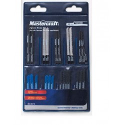 NEW 26 PIECES Mastercraft 54-8037-8 Assorted Jigsaw Blades Set, WOOD,METAL, PLASTIC