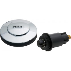 NEW Master Plumber 199TT Clicker Bathtub Drain Plug, 1/4-in Post, Chrome Metal Cap, Toe-Touch Drain Plug (Note: Ensure Drain is Compatible with Toe-tap Drain Plugs)
