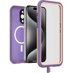 NEW iPhone 15 Pro Otterbox Fre SERIES MagSafe Case - Purple - Rule Of Plum