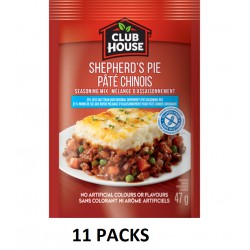 NEW 11 PACKS OF (BB: JULY 22, 2025) Club House Gluten-Free Seasoning Mix Shepherd's Pie 47 g