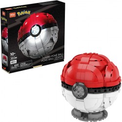 AS-IS - WITH ISSUE - MEGA Pokemon Jumbo Poke Ball Building Set, Building Toys for Boys Toy Gift Set