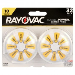 NEE BBD: OCTBER 2025 Rayovac Size 10 Hearing Aid Batteries (32 Pack), Size 10 Batteries