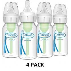 NEW 4 PACK Dr Brown's Options+ Narrow Bottle, 4 Ounce/120 ml