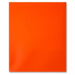 NEW PACK OF 6 Pen+Gear Two Pocket Paper Folder, Letter Size, 5 ORANGE, 1 BLACK