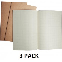 NEW 3 PACK Wanderings Travelers Notebook Refill Inserts - 8.25 x 5.5 Inch (21cm x 14cm) A5 - Dot Dotted Paper, A5 Size