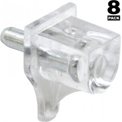 NEW Prime-Line Products U 10156 Shelf Support Peg, 3mm, Clear