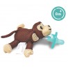 NEW babyworks Pacifier Friend with Pacifier - Moe Monkey