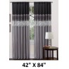 NEW Night Sky Light Filtering Window Curtain Panel - Lush Décor, 42X84, BLACK/GREY