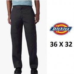 NEW MENS 36 X 32 Dickies Loose Fit Double Knee Twill work utility pant, Black