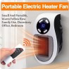 NEW 500W Portable Heater Electric Heater Plug in Wall Room Heater Home Appliance Heating Stove Mini Radiator Remote Warmer Machine