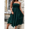 NEW 0XL SHEIN VCAY Plus Ruffle Hem Tube Dress