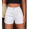 NEW SIZE 28 SHEIN Essnce High Waist Roll Up Hem Denim Shorts