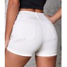 NEW SIZE 28 SHEIN Essnce High Waist Roll Up Hem Denim Shorts