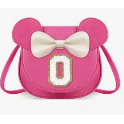 NEW GIRLS MOUSE EARS BOW CROSSBODY BAG, LETTER O