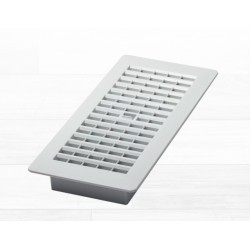 NEW Decor Grates 4 in. x 10 in. Plastic Floor Register, WHITE