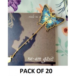 NEW PACK OF 20 BookmarkS - Royal Cadet Butterfly